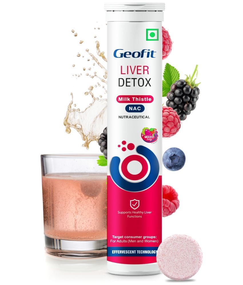     			Geofit Liver Detox Milk Thistle & NAC for Detoxify & Protect , Mixed Berry Flavor - 20 Tablets