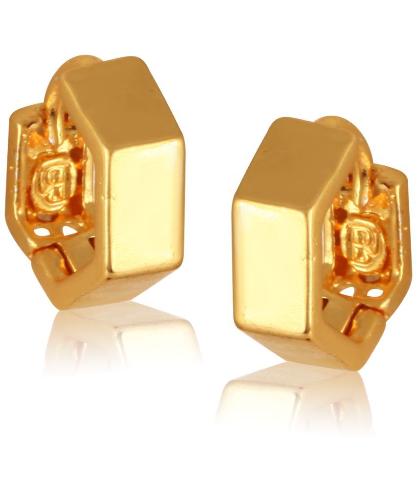     			Vighnaharta Golden Clip-Ons Earrings ( Pack of 1 )