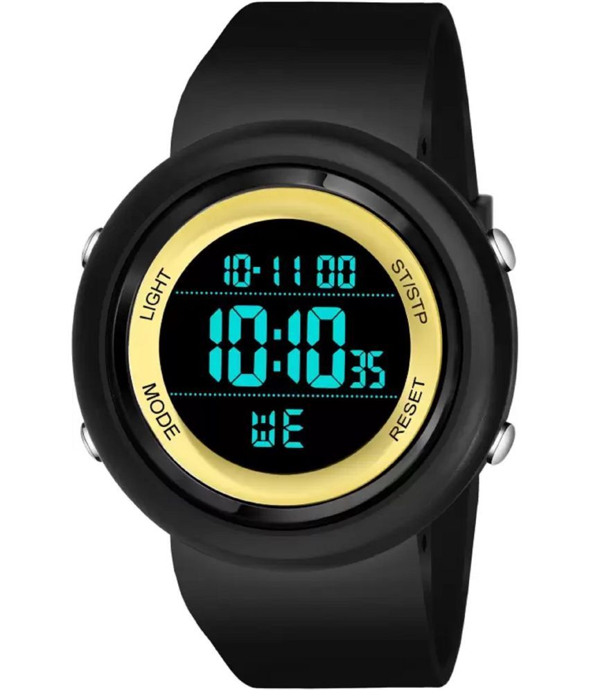     			Viser Black Silicon Digital Womens Watch