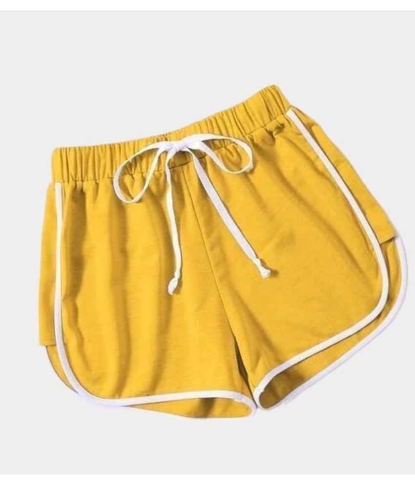     			powermerc Cotton Hot Pants - Yellow Pack of 2