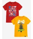 Before The Rain Pack of 2 Boys Cotton Blend T-Shirt ( Yellow )