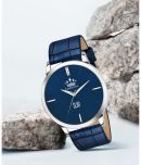 LimeStone Blue PU Analog Men's Watch