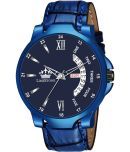 LimeStone Blue PU Analog Men's Watch