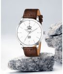 LimeStone Brown PU Analog Men's Watch