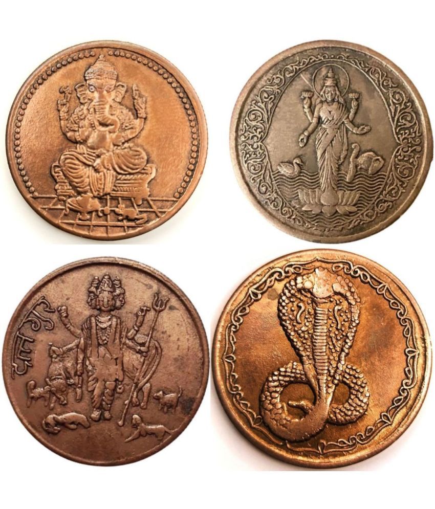     			4-Coin Combo: Lord Laxmi, Lord Ganesh, Ram Darbar, Lord Krishna Kanhaiya