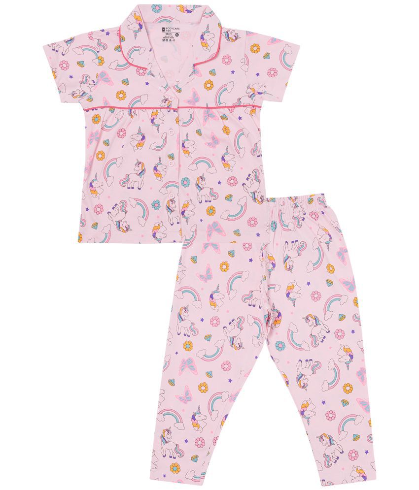     			Bodycare Pink Cotton Blend Baby Girl Shirt & Trouser ( Pack of 1 )