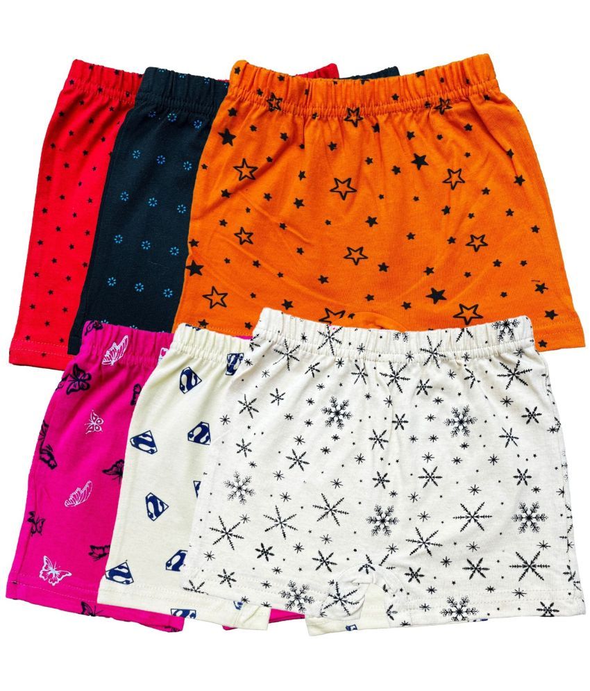     			Diaz Pack of 6 Cotton Bloomers For Girls ( Multicolor )