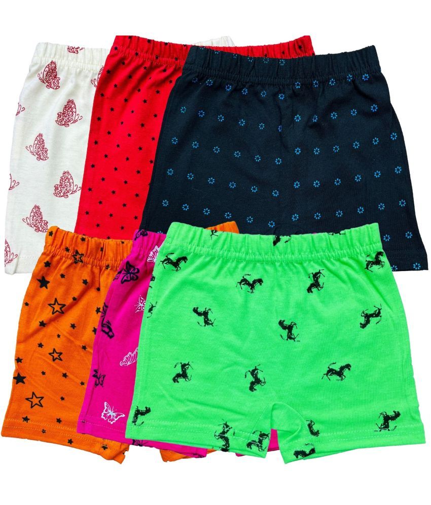     			Diaz Pack of 6 Cotton Bloomers For Girls ( Multicolor )