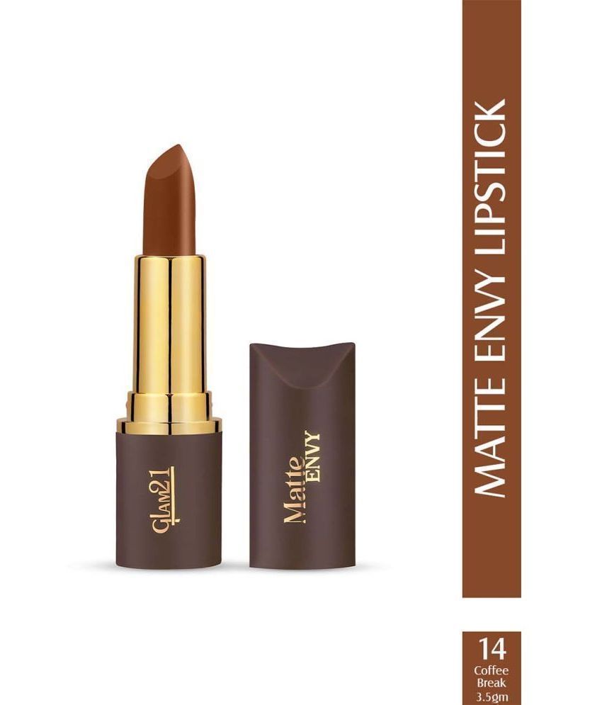     			Glam21 Matte Envy Lipstick Intense Colour Creamy Texture Lightweight Lipstick 3.5gm Coffee Break-14