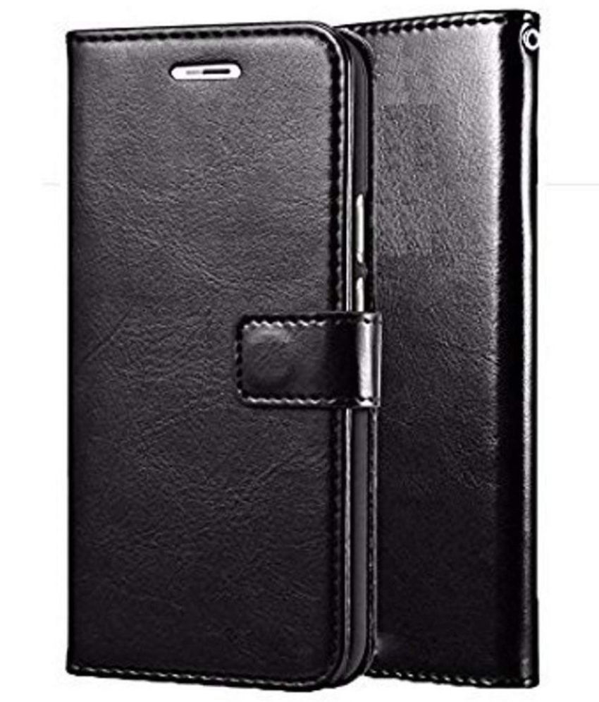     			Kosher Traders Black Flip Cover Artificial Leather Compatible For Vivo T1 5g ( Pack of 1 )