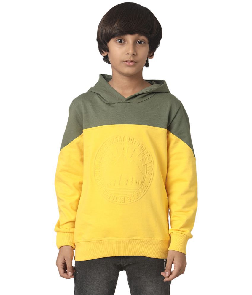     			Under Fourteen Only Yellow Cotton Boys Sweatshirt ( Pack of 1 )