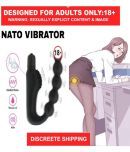 Vibrating Anal Beads Nato Plug, Remote Control Dildo Vibrator Sex Toy for Men, Women or Couples BY KaMVeDa