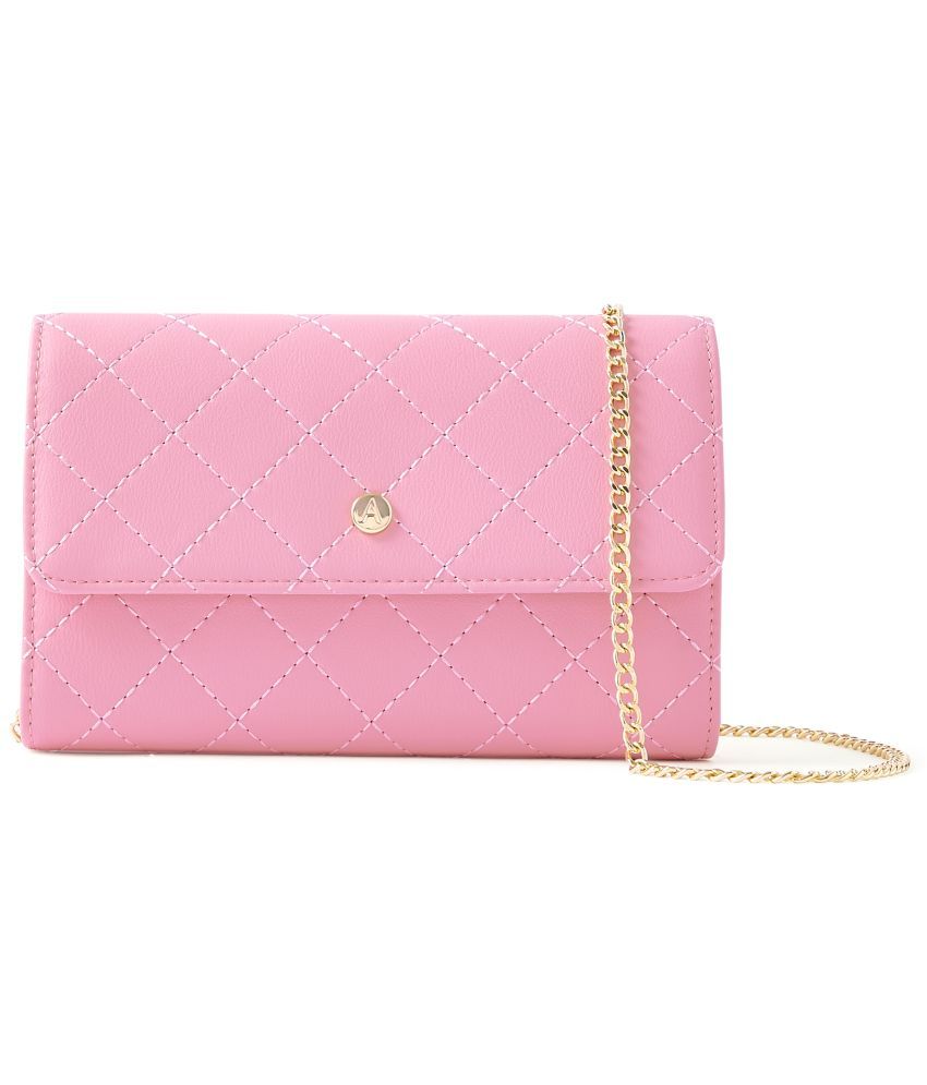     			Accessorize London Pink Faux Leather Sling Bag