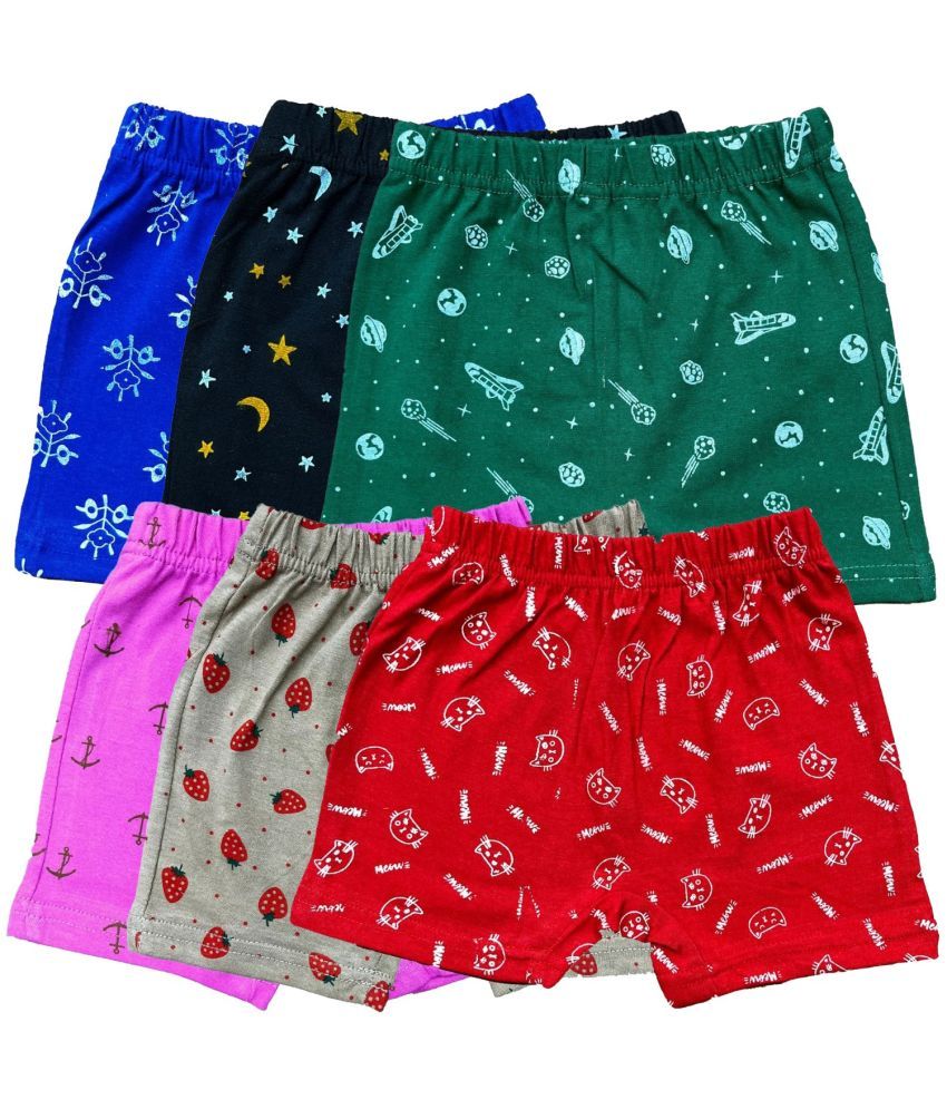     			Pack of 6 Diaz Cotton Girls Bloomers ( Multicolor ) KBLOOMERV4_CO6_24