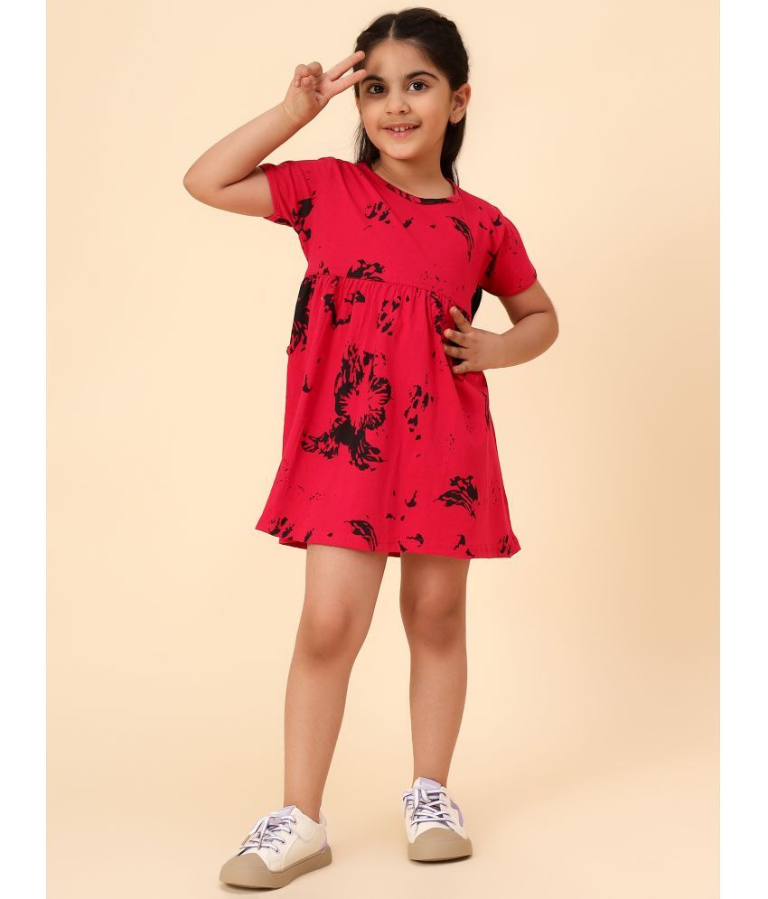     			Diaz Pink Cotton Girls Frock ( Pack of 1 )