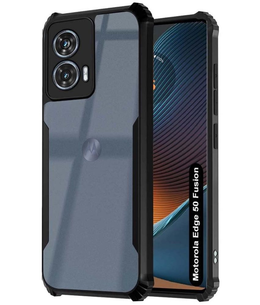     			JMA Bumper Cases Compatible For Polycarbonate Moto Edge 50 Fusion ( Pack of 1 )