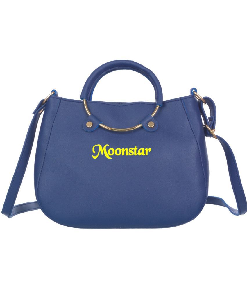     			Moonstar Bag Blue PU Sling Bag