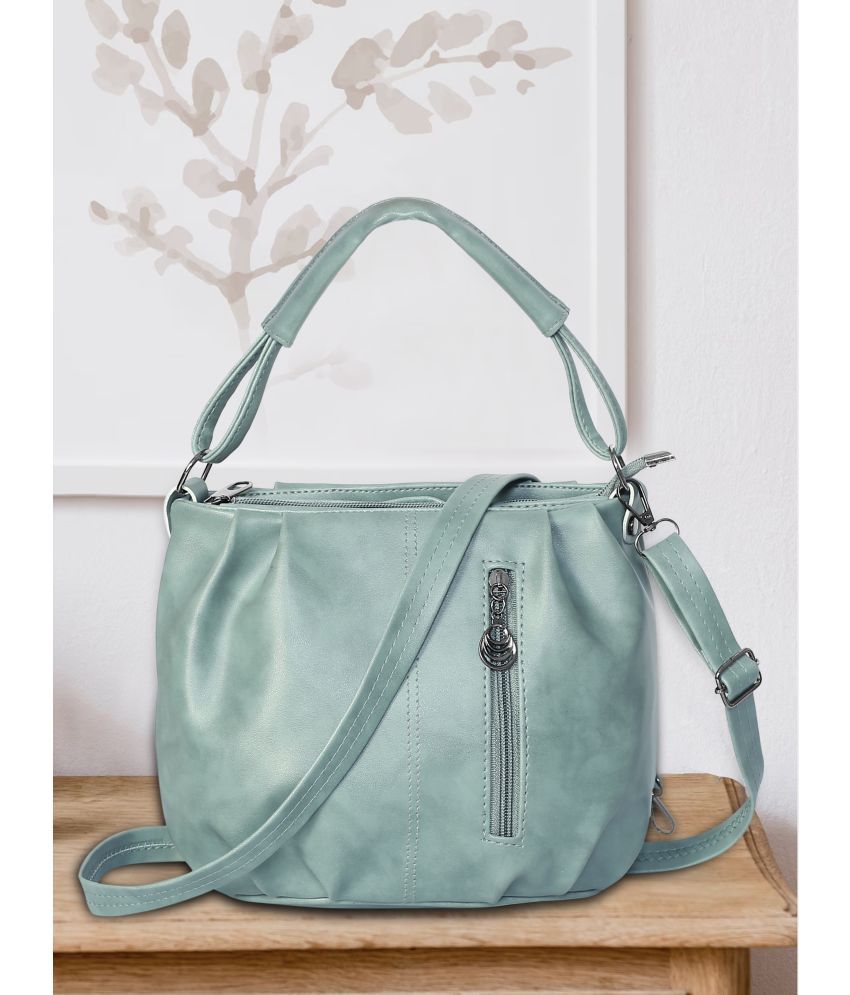     			Moonstar Bag Green PU Sling Bag