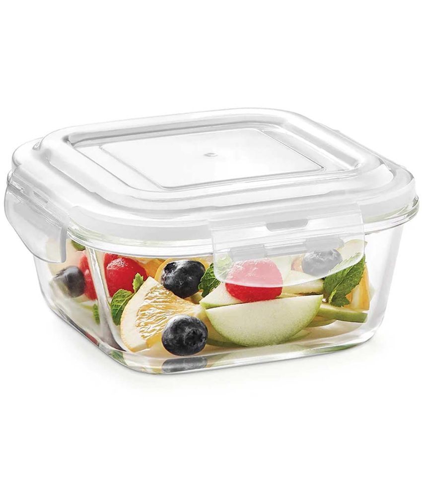     			Oliveware Food storage Glass Transparent Food Container ( Set of 1 )