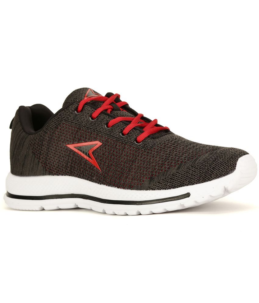     			Power Black Men's Sports Running Shoes