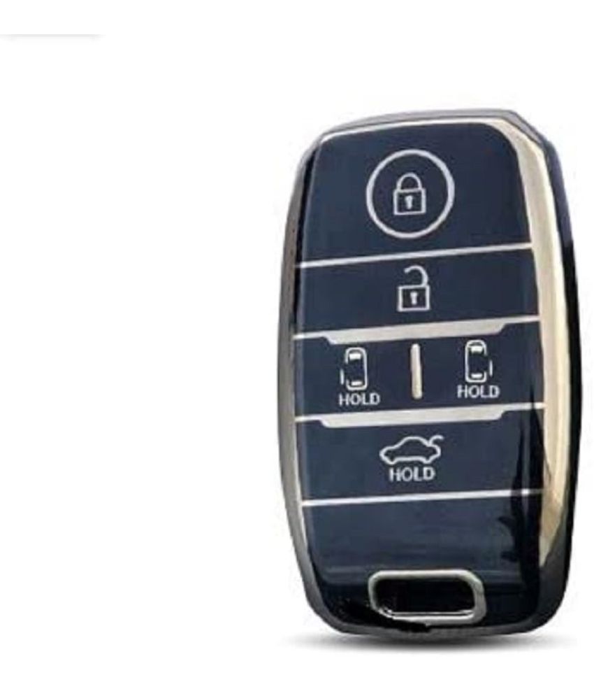    			TANTRA TPU Premium Car Key Cover Compatible with Kia Carnival 5 Button Smart Key