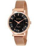 Jaxer Rose Gold Metal Analog Womens Watch