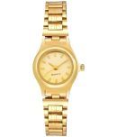 Viser Gold Metal Analog Womens Watch