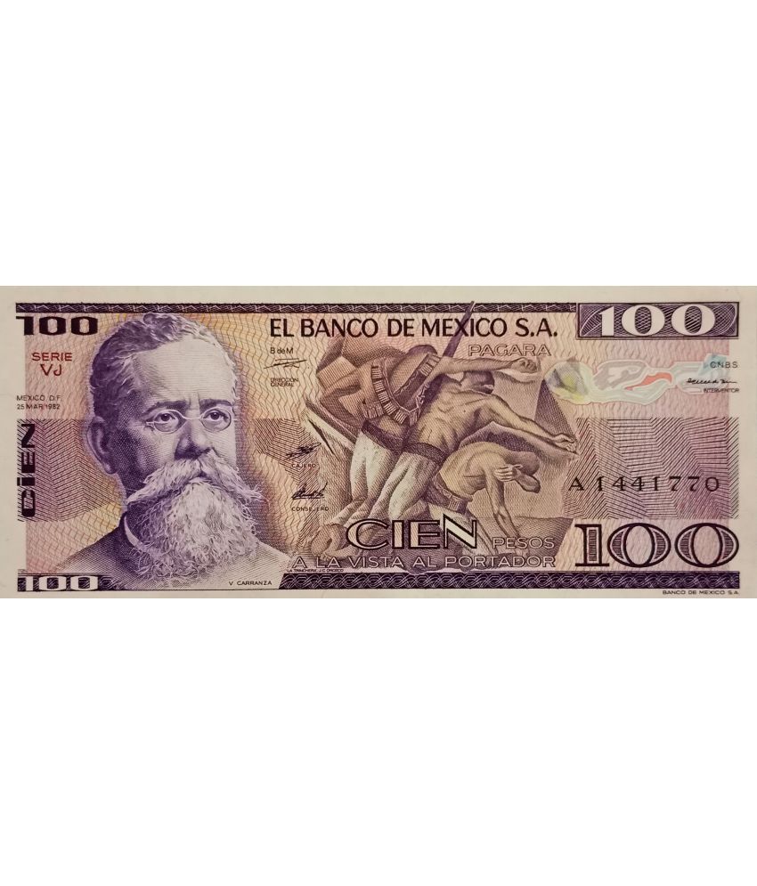     			Extremely Rare Mexico 100 Pesos Novelty / Fantasy Note in Top Grade Gem UNC