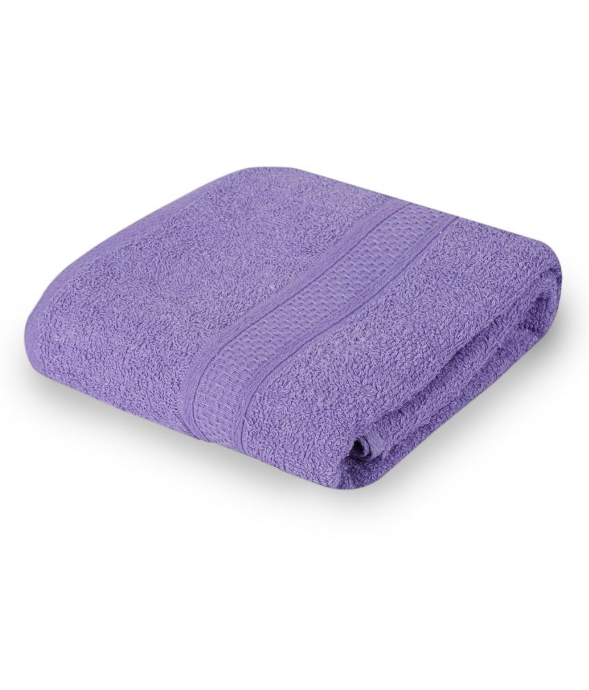     			FEZORA Cotton Solid 500 -GSM Bath Towel ( Pack of 1 ) - Lavender