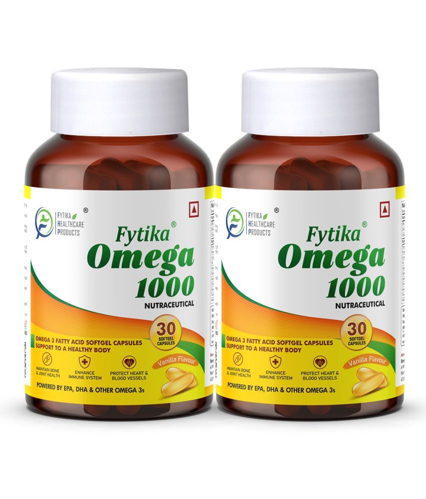     			Fytika Omega 1000 (Omega-3 Fatty acids)- 2x30 Capsules (Pack of 2)