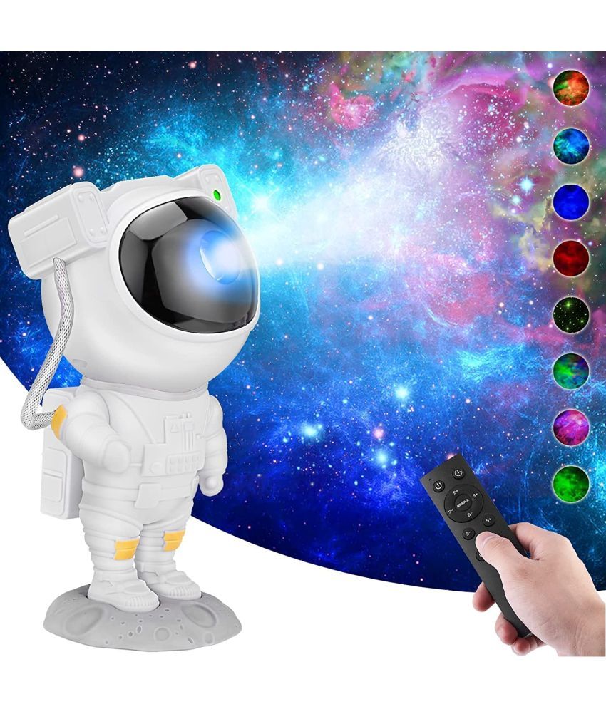     			Miradh Astronaut Galaxy Projector with Remote Control - 360Â° Adjustable Timer Kids Astronaut Nebula Night Light