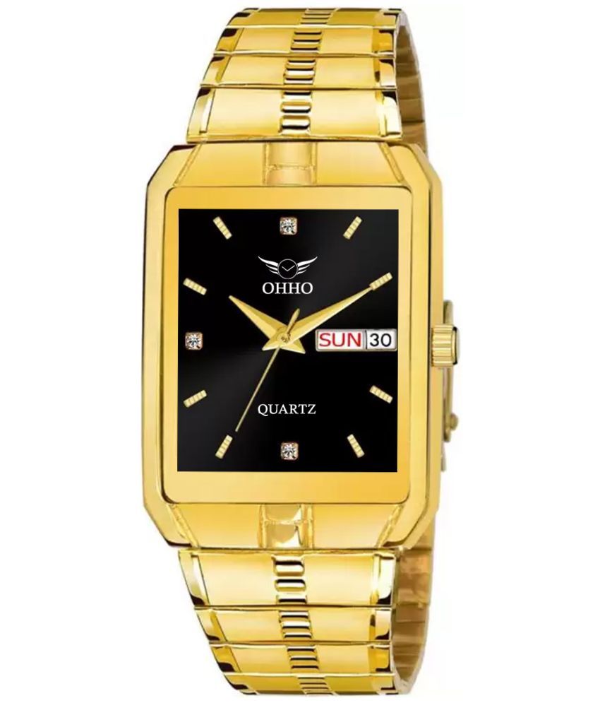     			OHHO Gold Stainless Steel Analog Men's Watch