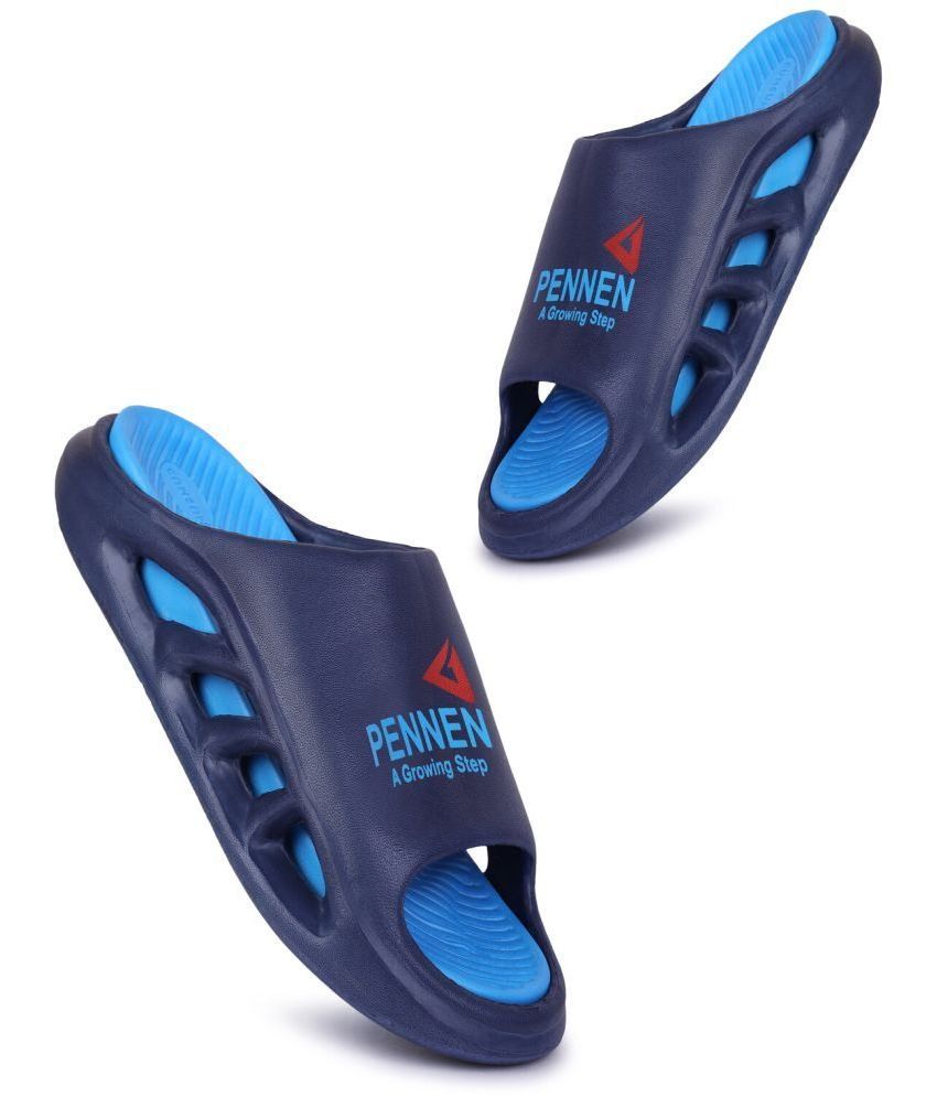     			PENNEN Blue Men's Slide Flip Flop