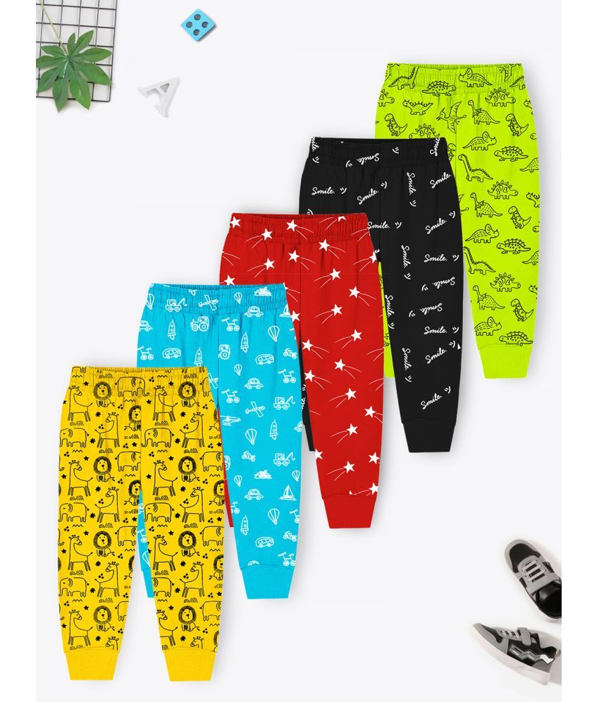     			Trampoline Pack of 5 Baby Boys Cotton Blend Trackpant ( Multicolor3 )