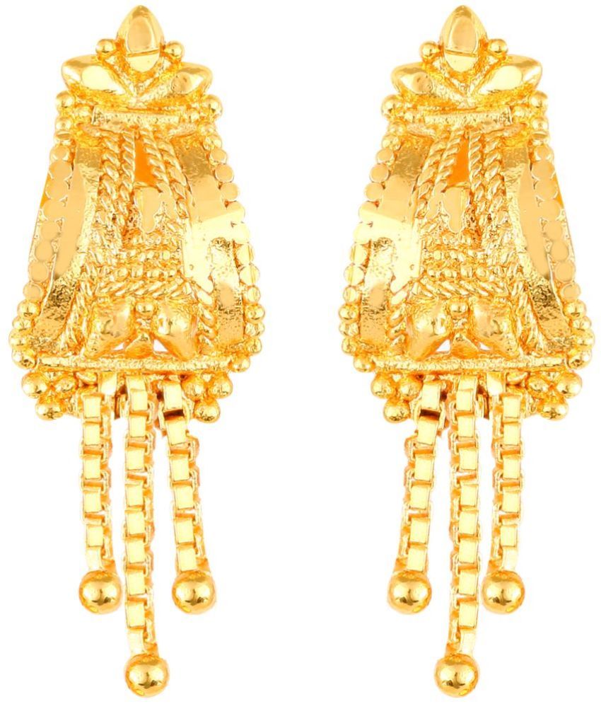     			VIVASTRI Golden Stud Earrings ( Pack of 1 )