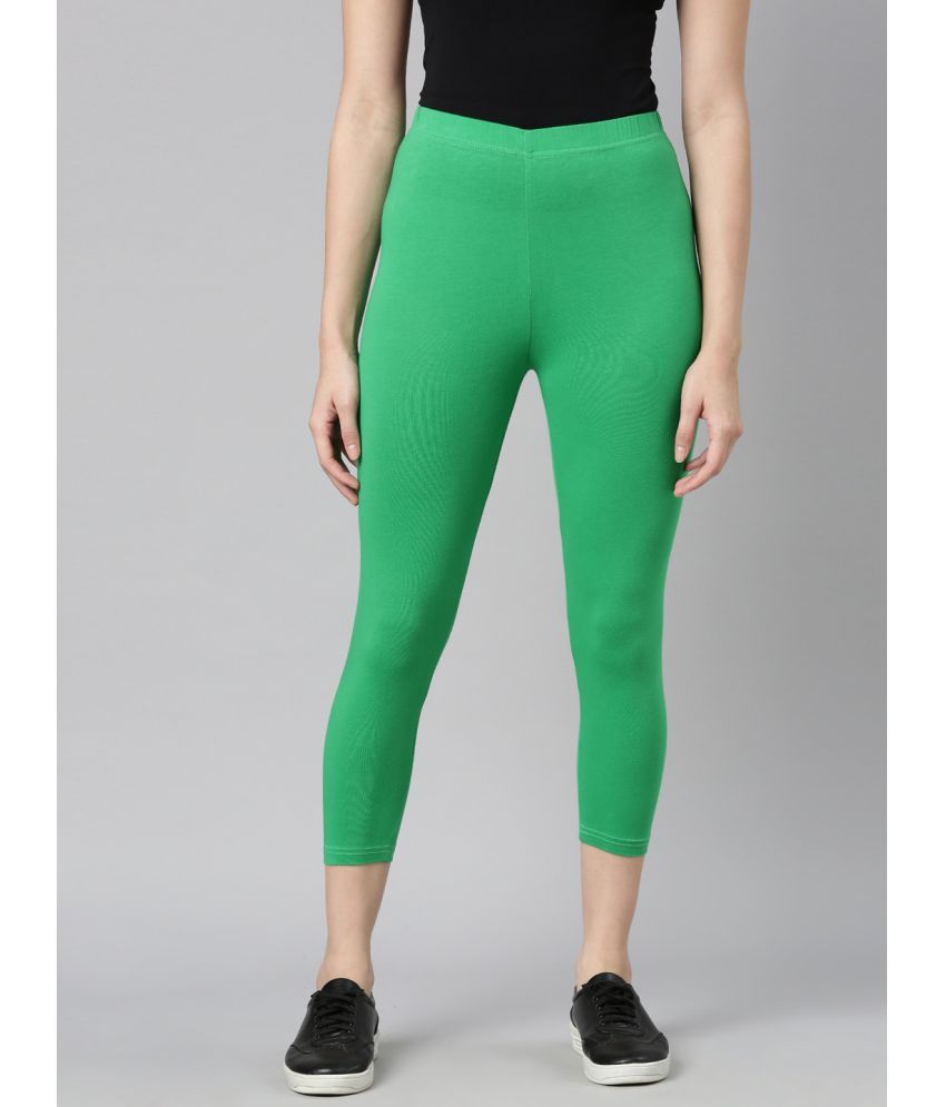     			Dixcy Slimz - Green Cotton Women's Leggings ( Pack of 1 )