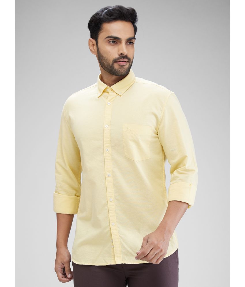     			Parx 100% Cotton Slim Fit Solids Full Sleeves Men's Casual Shirt - Yellow ( Pack of 1 )