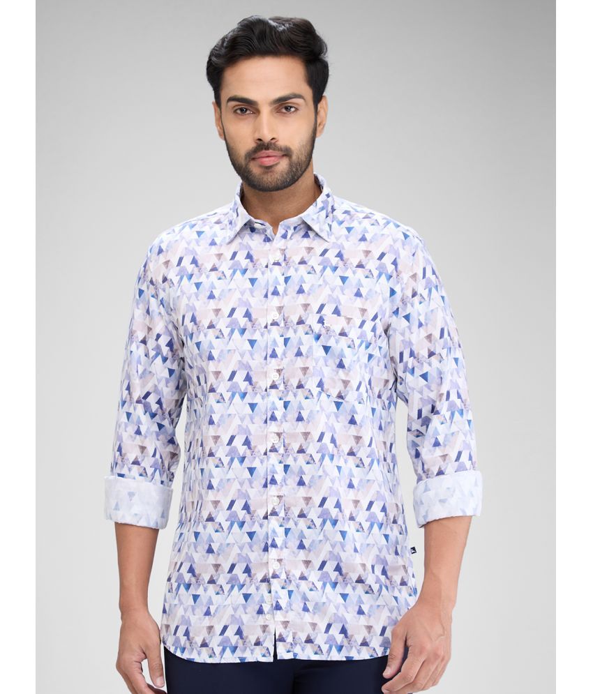     			Parx 100% Cotton Slim Fit Printed Full Sleeves Men's Casual Shirt - Blue ( Pack of 1 )