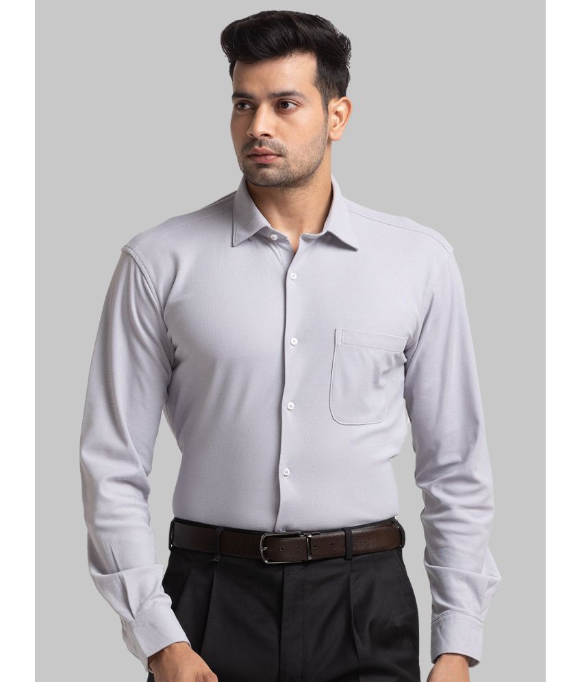     			Raymond Cotton Blend Slim Fit Full Sleeves Men's Formal Shirt - Grey ( Pack of 1 )