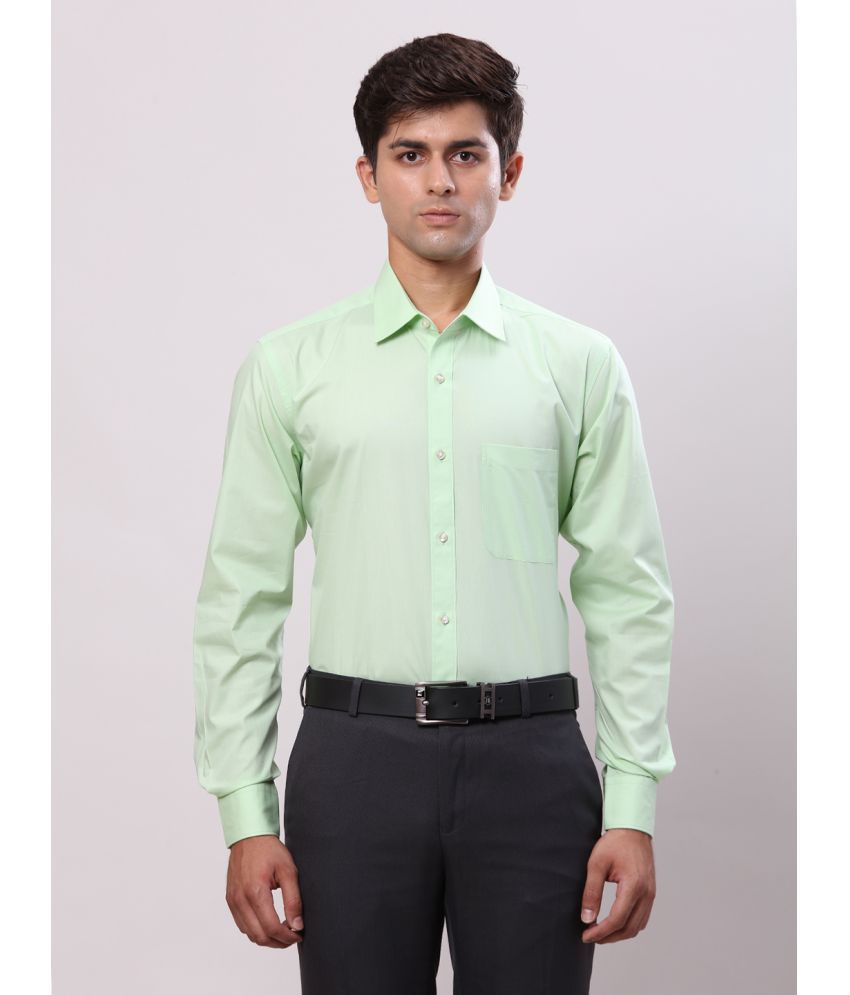     			Raymond Cotton Regular Fit Full Sleeves Men's Formal Shirt - Green ( Pack of 1 )