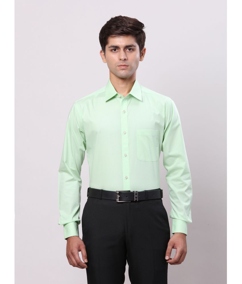     			Raymond Cotton Slim Fit Full Sleeves Men's Formal Shirt - Green ( Pack of 1 )