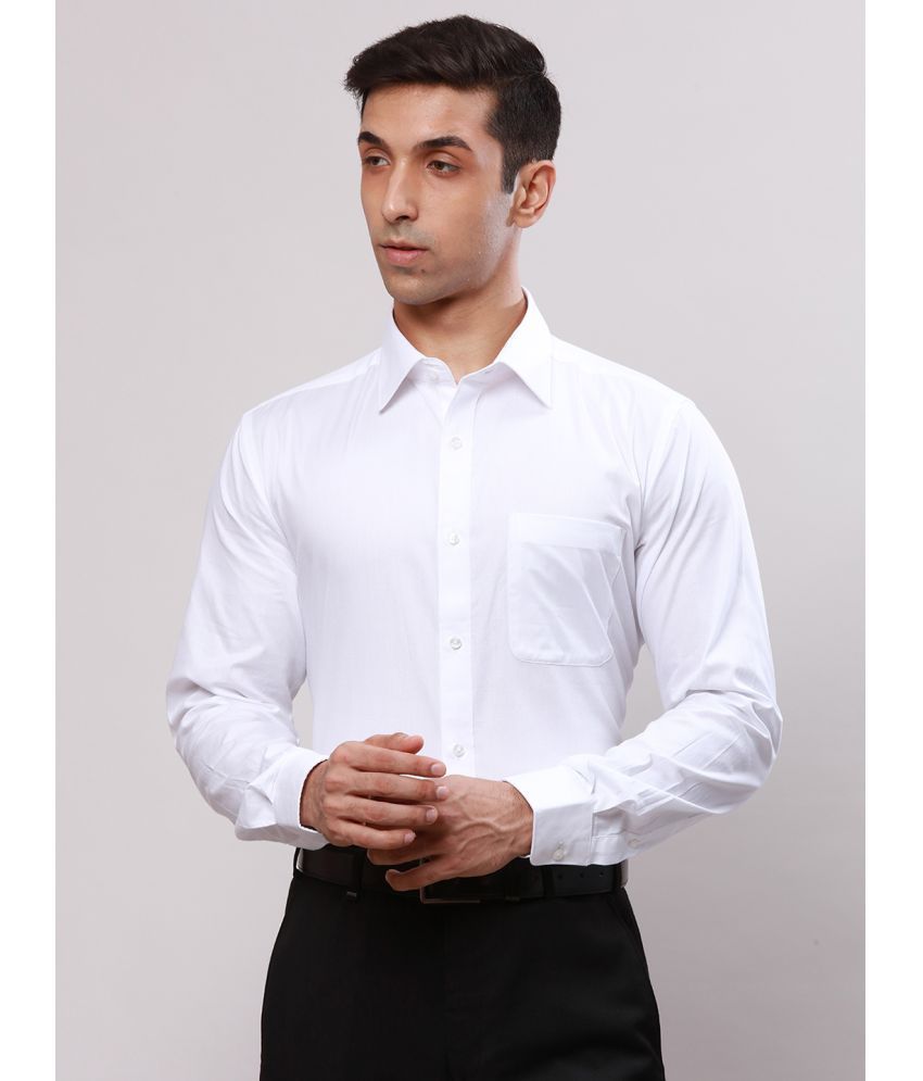     			Raymond Cotton Slim Fit Full Sleeves Men's Formal Shirt - White ( Pack of 1 )