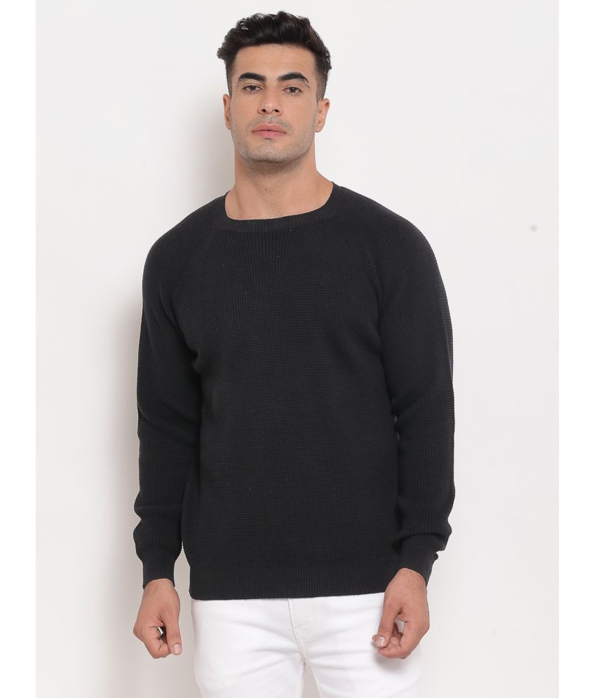     			Red Tape Cotton Round Neck Men's Full Sleeves Pullover Sweater - Black ( Pack of 1 )