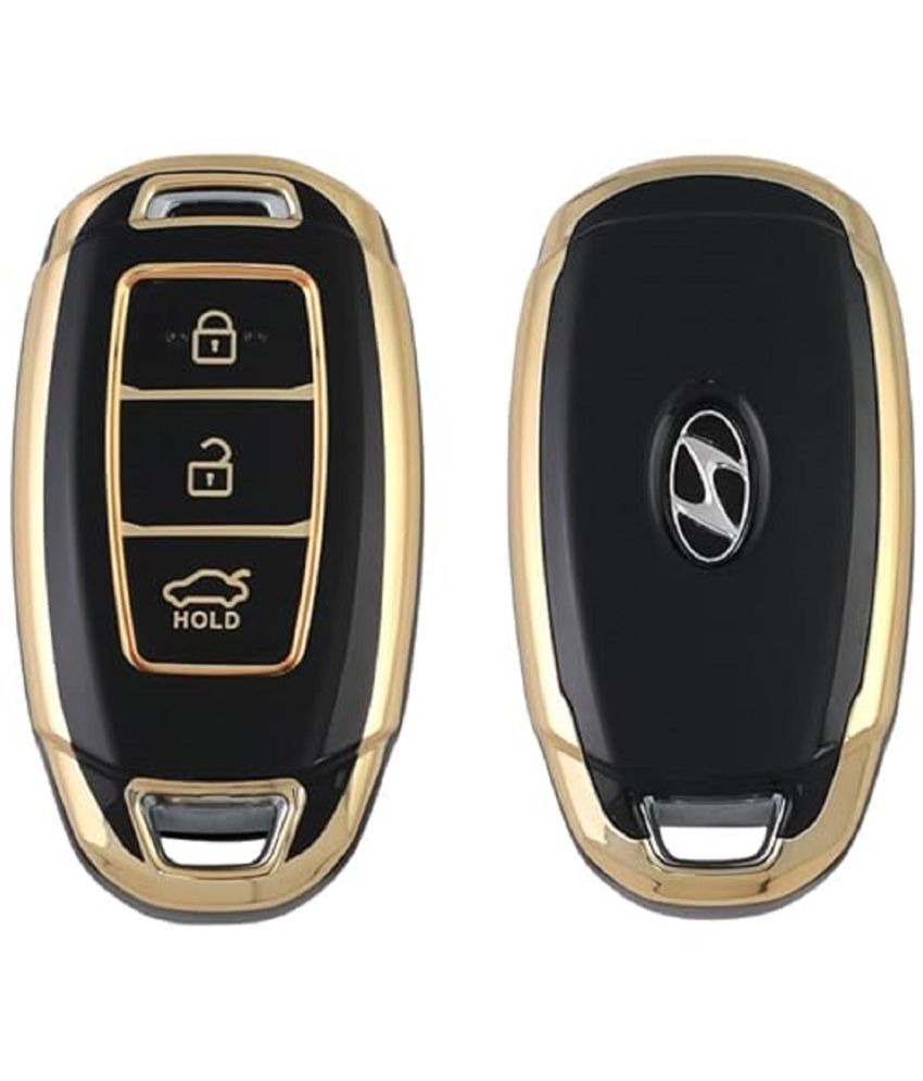     			Style Smith TPU Key Cover Compatible with Hyundai Verna Kona Electric | i20 N line N6 Car 3 Button Flip Key