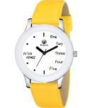 Septem Yellow Leather Analog Men's Watch