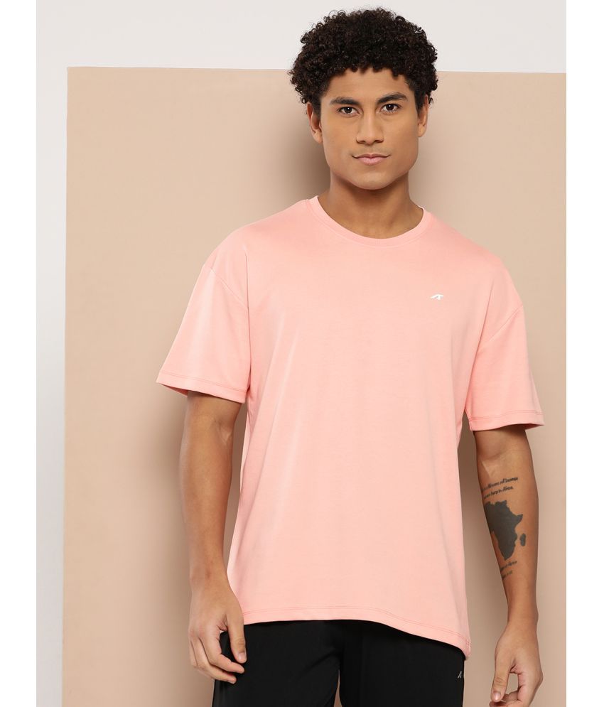     			Alcis Pink Polyester Regular Fit Men's Sports T-Shirt ( Pack of 1 )