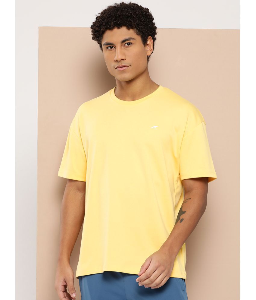     			Alcis Yellow Polyester Regular Fit Men's Sports T-Shirt ( Pack of 1 )