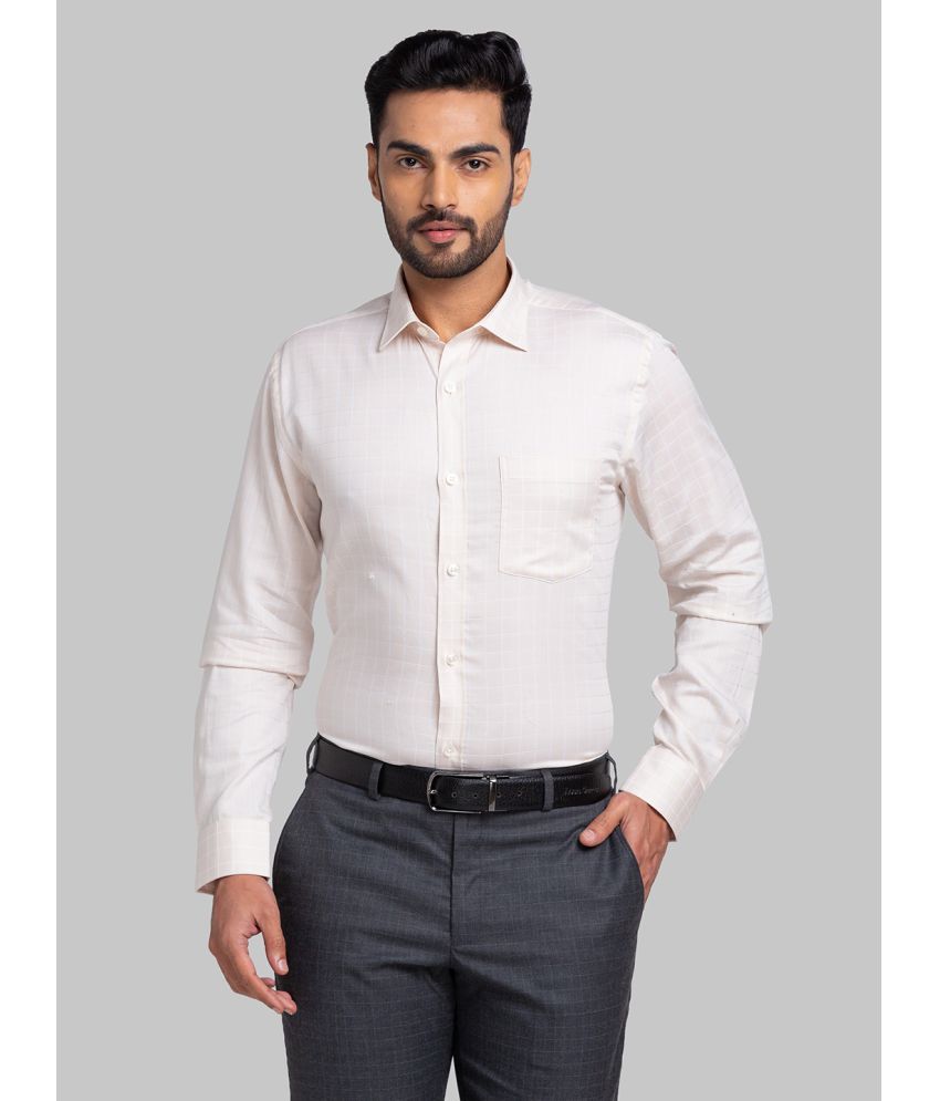     			Park Avenue Cotton Regular Fit Full Sleeves Men's Formal Shirt - Beige ( Pack of 1 )