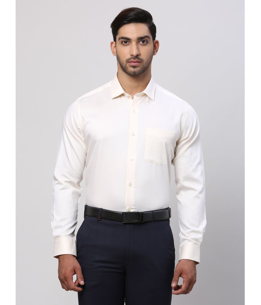     			Park Avenue Cotton Regular Fit Full Sleeves Men's Formal Shirt - Beige ( Pack of 1 )