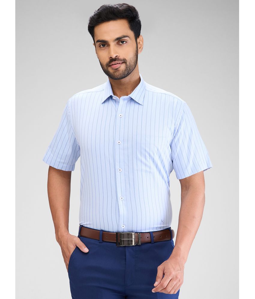     			Park Avenue Cotton Regular Fit Half Sleeves Men's Formal Shirt - Blue ( Pack of 1 )